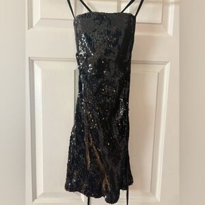 Windsor Black Sequin Party Dress